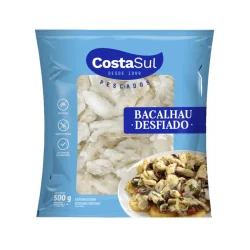 Bacalhau Desfiado Dessalgado Cong. 500G Costa Sul