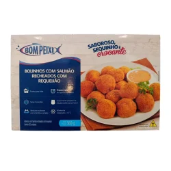 Bolinho de Salmão com Requeijão Cong. 360G Bom Peixe Bolinho de Salmão com Requeijão Cong. 360G Bom Peixe