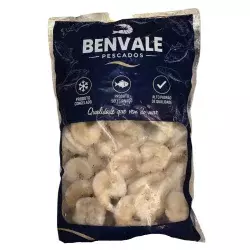 Camarao G. 4060 Limpo Cong. 1 Kg Enviscerado Benvale