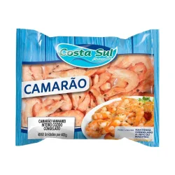 Camarao Inteiro Cong. 200G Pre Cozido Costa Sul