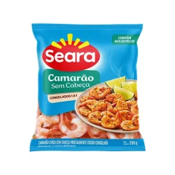 Camarao sem Cabeca Cong. 200G Pre Cozido Seara