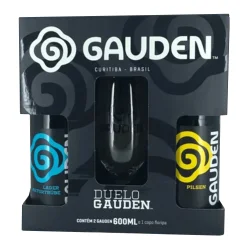 Kit Duelo Gauden 2 Cervejas 600Ml + Copo 580Ml