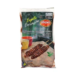 Espetinho Coracao 500G Temperado Kispeto Espetinho Coracao 500G Temperado Kispeto