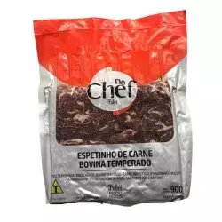 Espetinho de Carne Bovina Cong. 900Gr Fraldinha do Chef