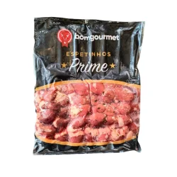 Espetinho de Coração Temperado Congelado Bom Gourmet Kg