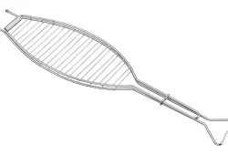 Grelha para Peixe Aço Inox 40X16,5 Tramontina