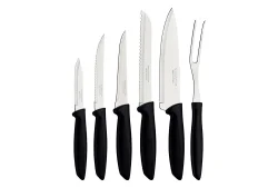 Jogo Facas Inox 6 Peças Plenus Preto Tramontina
