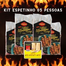 Kit Espetinho 05 Pessoas Medalhão de Frango