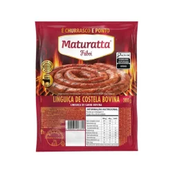 Linguiça Bovina de Costela Cong. 300G Maturatta