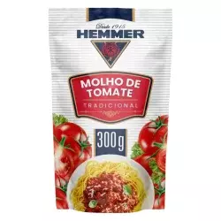 Molho Tomate 300Gr Tradicional Hemmer