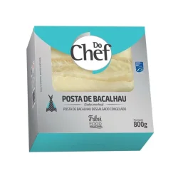 Posta de Bacalhau Dessalgado Cong. 800Gr do Chef do Chef