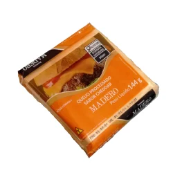 Queijo 144Gr Processado Cheddar Madero