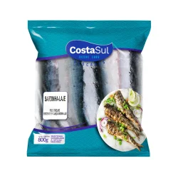 Sardinha Enviscerada S/Cabeca Cong. 800G Costa Sul