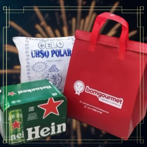 Cerveja com gelo e embalagem Delivery