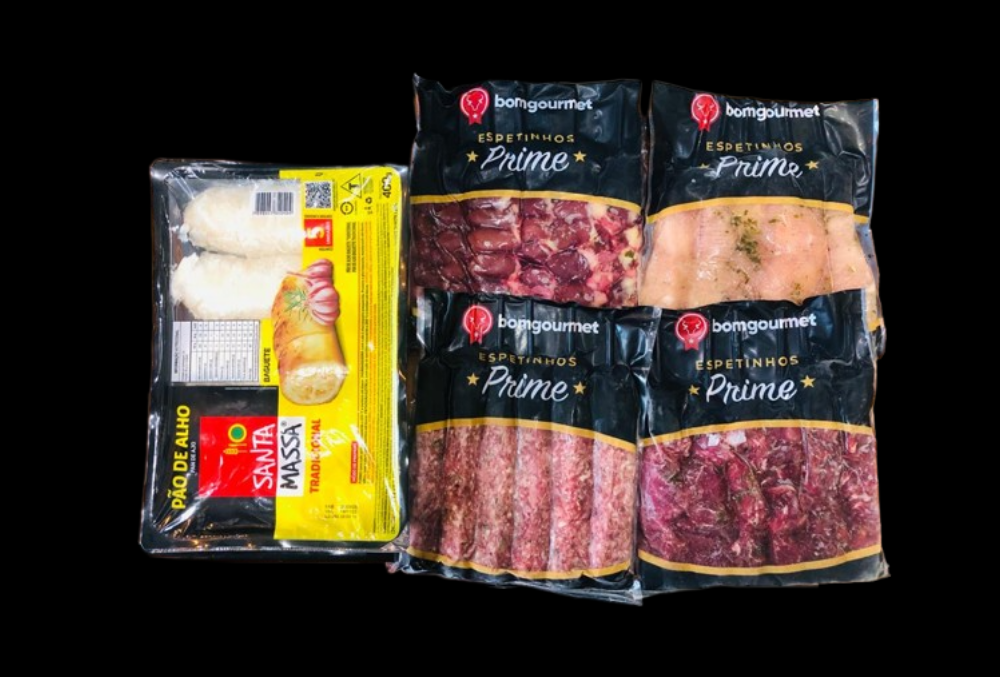 Kit Espetinhos 10 Pessoas Bg  Bom Gourmet - Carnes Express