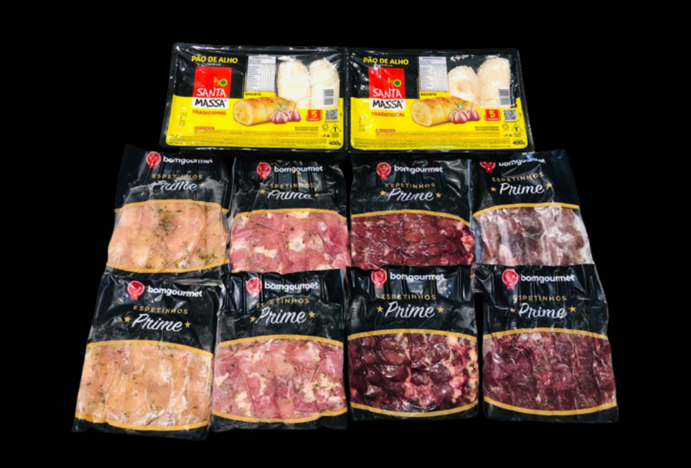 Kit Espetinhos 10 Pessoas Bg  Bom Gourmet - Carnes Express