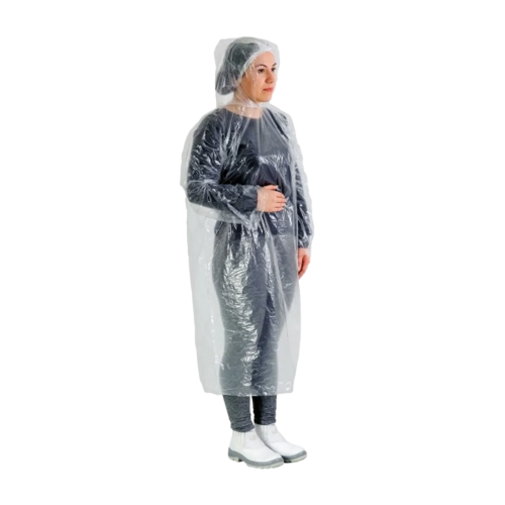 Capa de Chuva Polietileno 1,20M S/Elastico C/Capuz Tam Unico