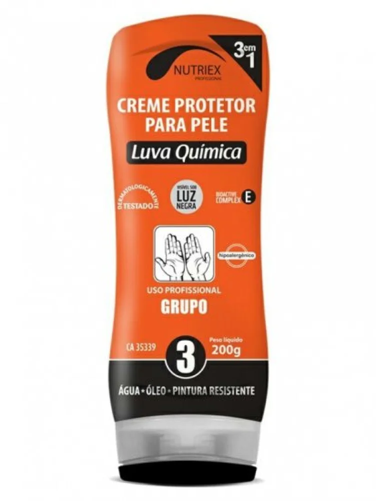 Creme Protetor Pele Luva Quimica Grupo 3 200G Nutriex
