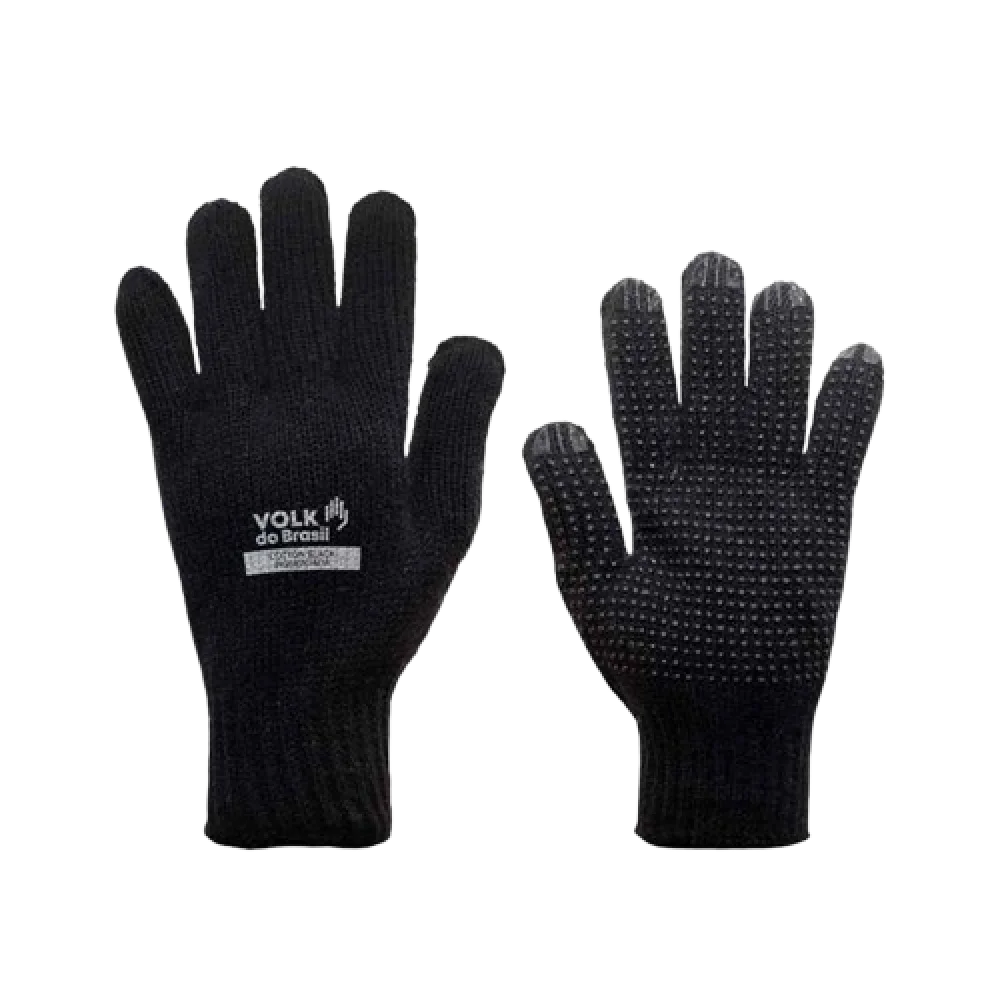 Luva Algodao Cotton Black Pigmentada
