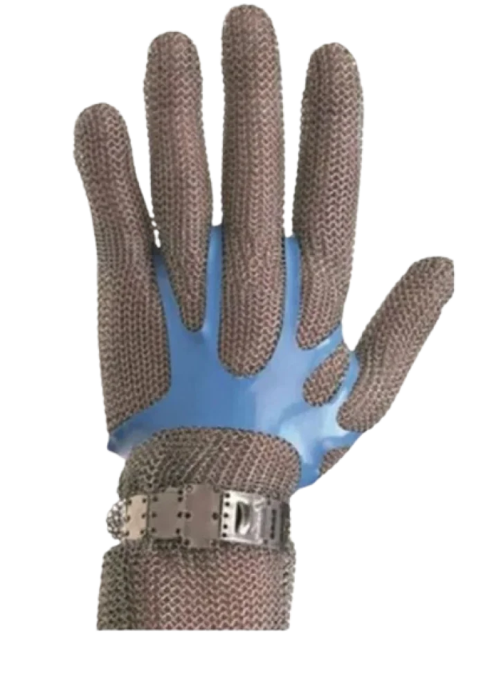 Luva Malha de Aco Punho Curto 7,5 CM + Ajustador
