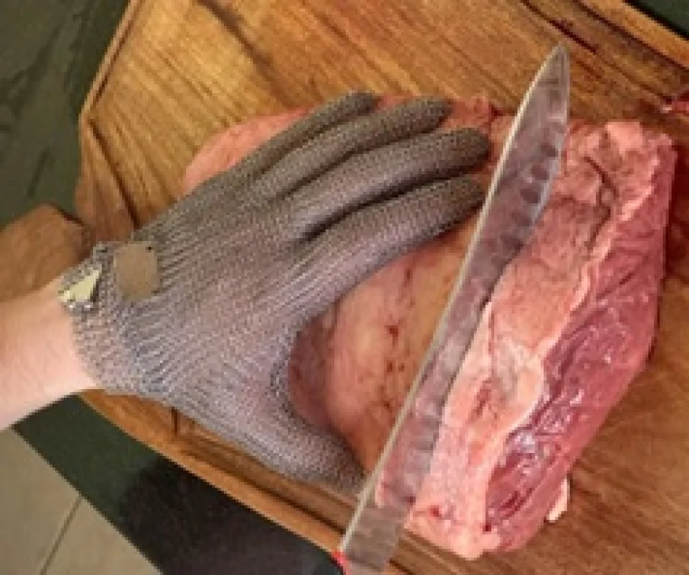 Luva Malha de Aco Punho Curto 7,5 CM Euroflex