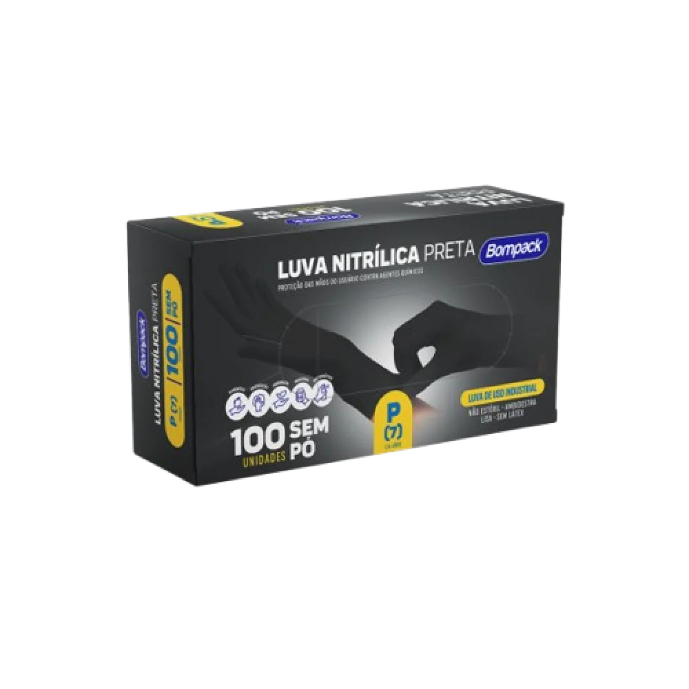 Luva Nitrilica Descartavel