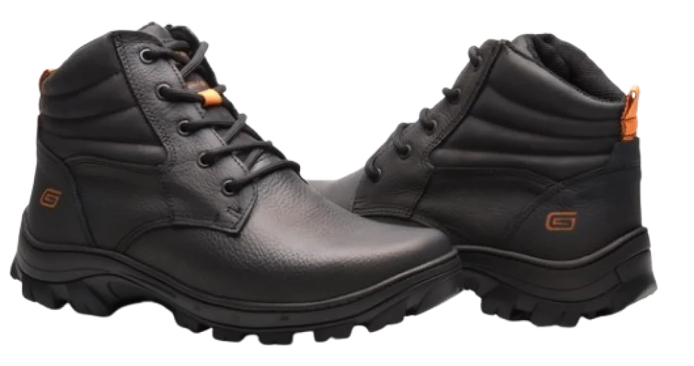 Nobuck Couro Reax Tork Preto