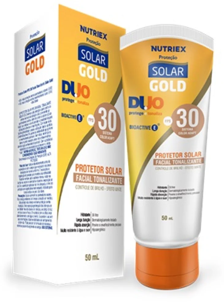 Protetor Solar Gold Tonalizante Fps 30 50Ml