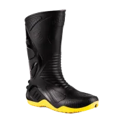 Bota de Pvc Preto Sola Amarela Motosafe