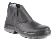 Botina Fujiwara Usafe Bid Elastico Preto Biq Pvc