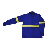 Camisa Azul Retard Chama Botao C/Reflet Nr10