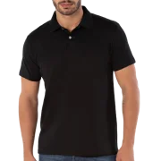 Camisa Polo Masculina Preto MC Piquet Ingles Mundial