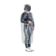 Capa de Chuva Polietileno Descartavel Incolor T/U Prevemax