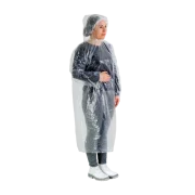 Capa de Chuva Polietileno 1,20M S/Elastico C/Capuz Tam Unico