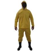 Conjunto de Chuva Trevira Forrado Amarelo Brascamp