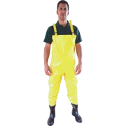 Jardineira Saneamento Amarelo C Botas Pvc