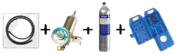 Kit Calibracao 8Al 58L Ch4 O2 Co H2S Regul Mangueira Drager