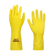 Luva de Latex Multiuso Slim Amarelo Volk