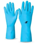 Luva de Latex Super Silver Kalipso Azul