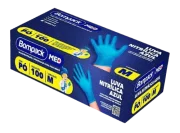 Luva de Nitrilo Descart Azul S/Po Bompack Luva de Nitrilo Descart Azul S/Po Bompack