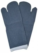 Luva Termica Grafatex Mao de Gato Azul Cano Longo Dupla 50Cm