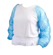 Mangote Descartavel Polietileno C/ Elastico Azul