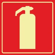 Placa Fotoluminescente E5 Extintor 150X150Mm