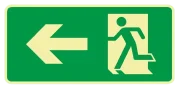 Placa Fotoluminescente Saida Esquerda S2 120X240Mm