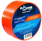 Fita Demarcacao Adesiva 48Mmx30Mts Laranja