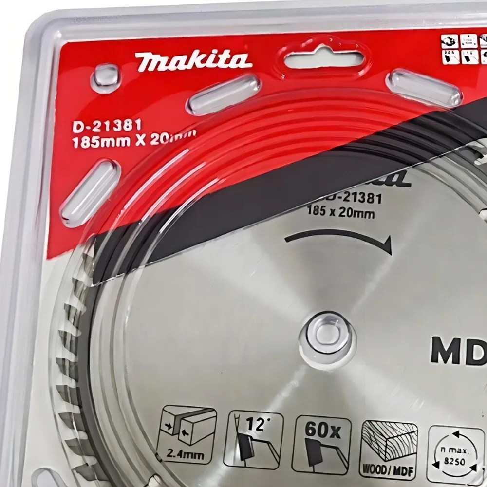 a Serra Circular Videa Makita 185 X 20 MM 60 Dentes Foi Desenvolvida Especialmente para Cortes Finos