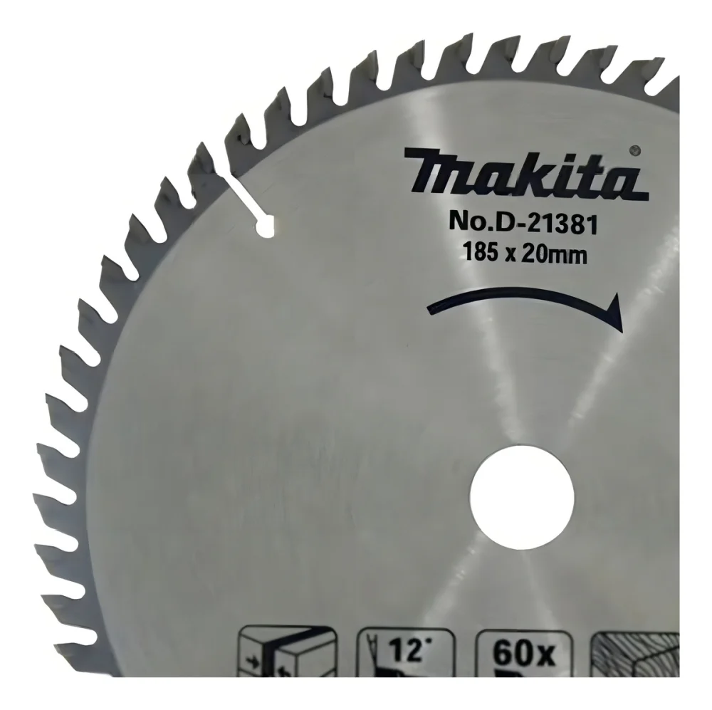 a Serra Circular Videa Makita 185 X 20 MM 60 Dentes Foi Desenvolvida Especialmente para Cortes Finos