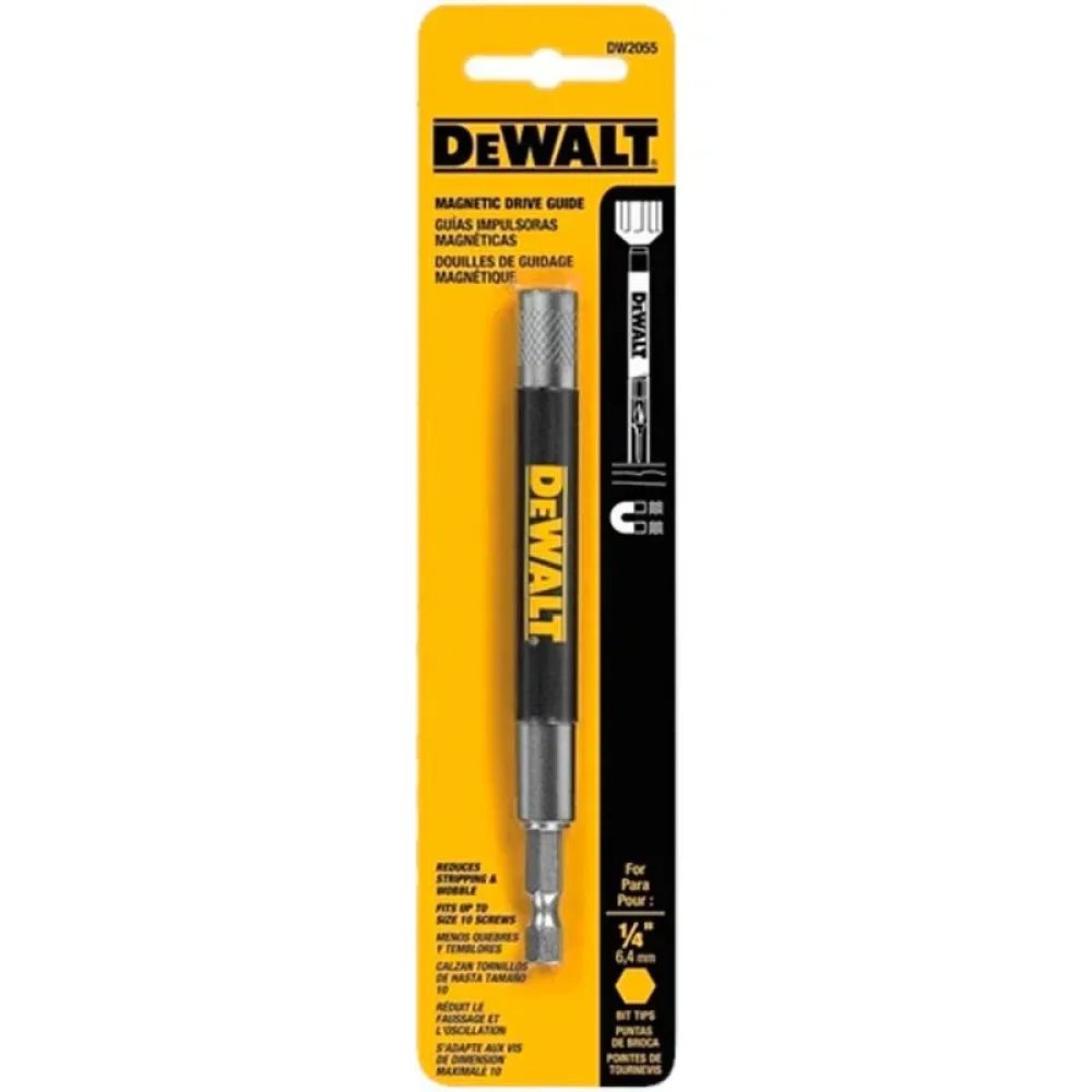 Adaptador Magnético para Bits de 1/4 Pol. com Guia Retrátil - Dewalt-Dw2055