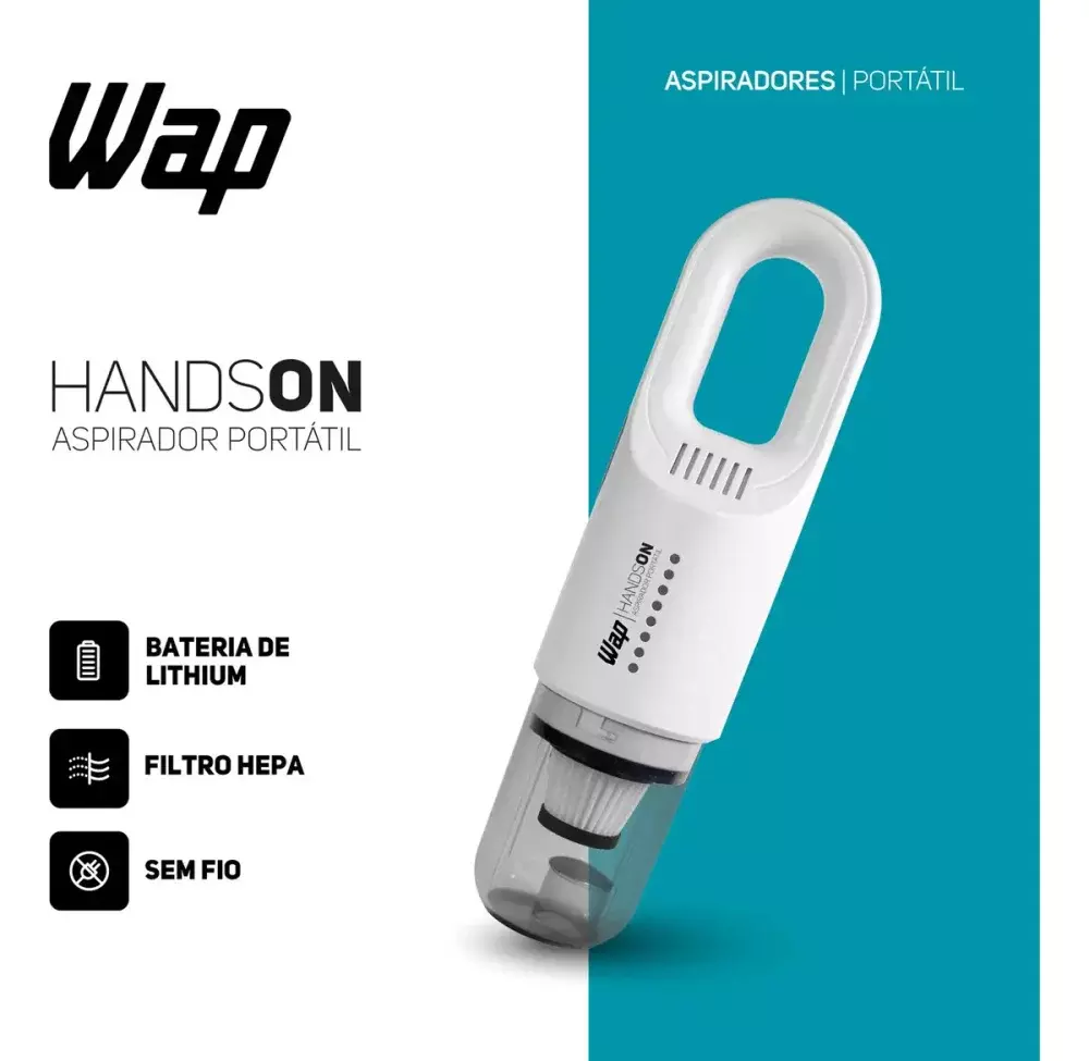 Aspirador de Pó Portátil Recarregável Handson / Wap