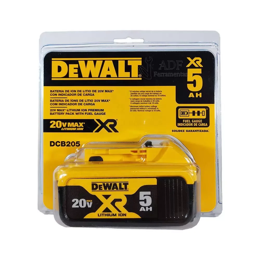 Bateria 20V 5.0Ah Max Dcb205 - Dewalt